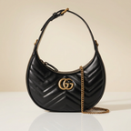 Sac Demi-Lune Matelassé - Le Prestige Doré