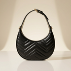 Sac Demi-Lune Matelassé - Le Prestige Doré