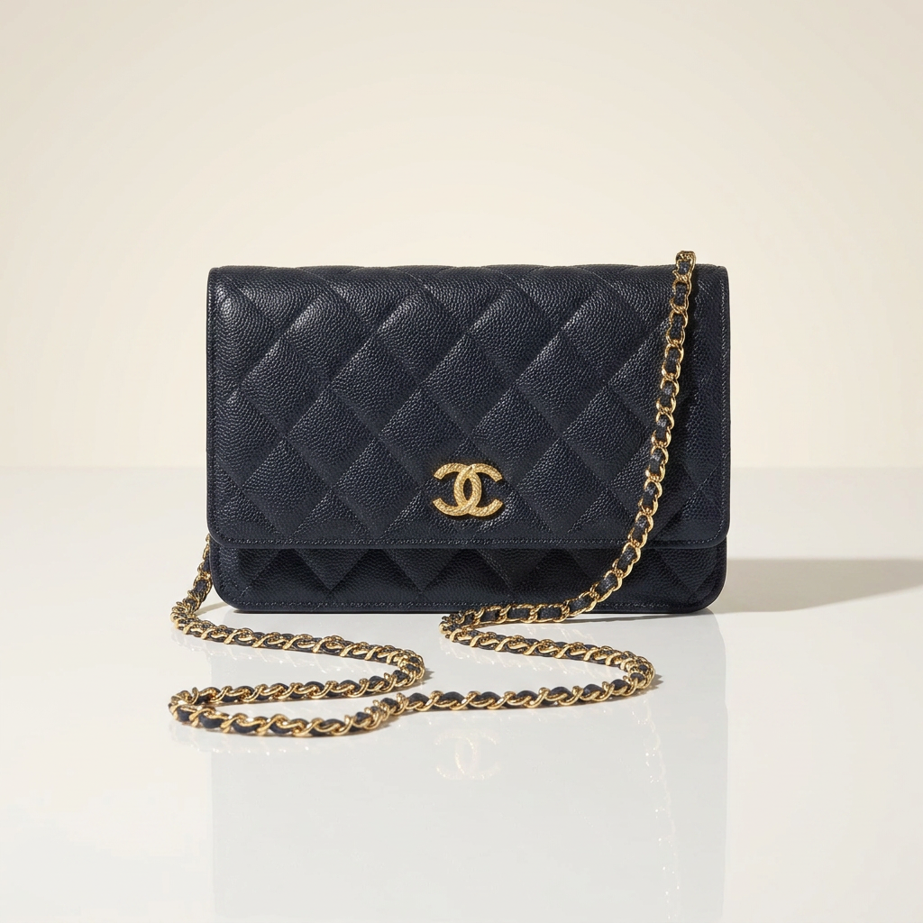 Pochette Intemporelle WOC – L'Éclat Bleu Marine
