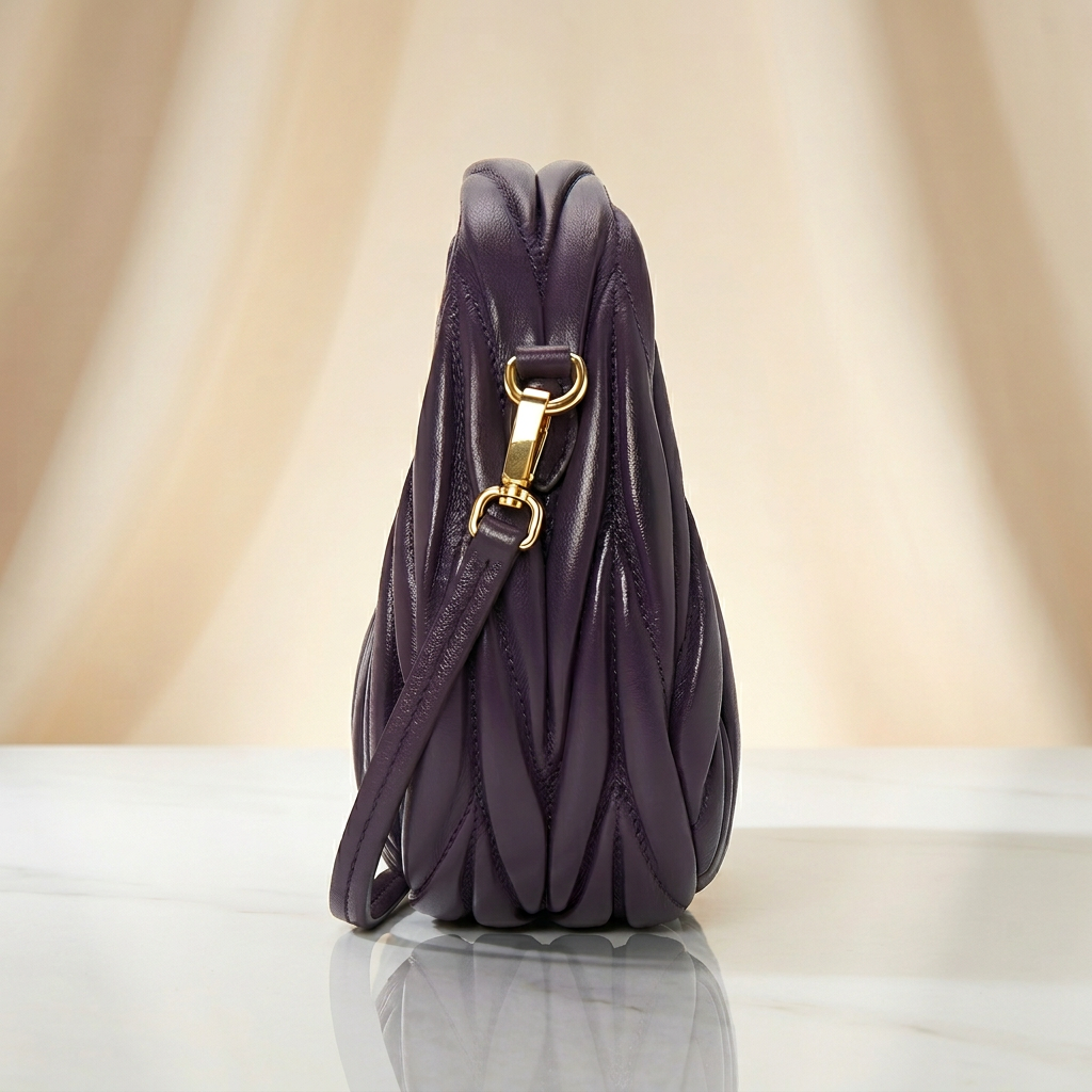 Sac Hobo Plissé - L'Élégance Violette