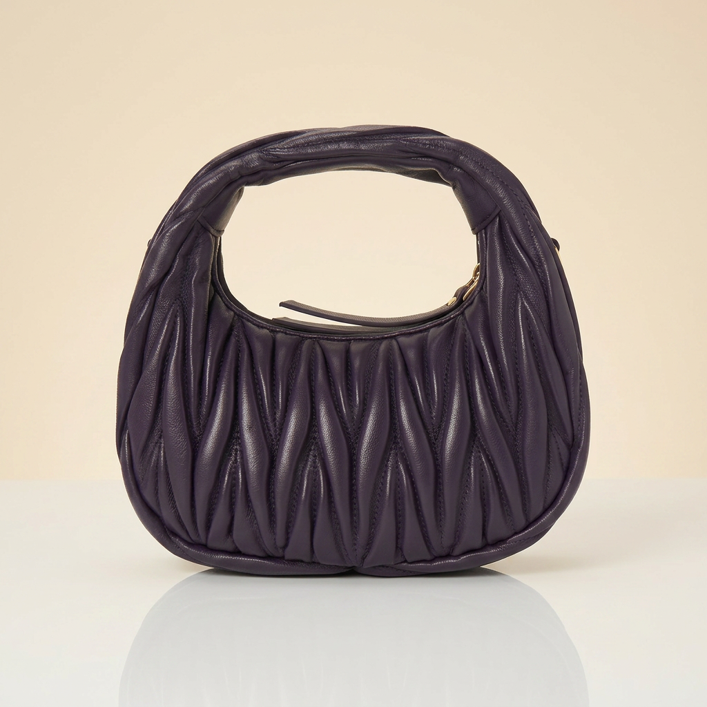 Sac Hobo Plissé - L'Élégance Violette