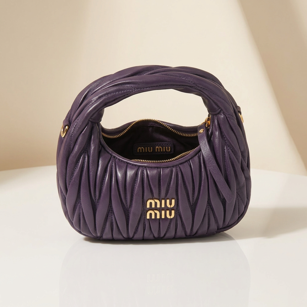 Sac Hobo Plissé - L'Élégance Violette