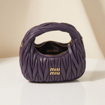 Sac Hobo Plissé - L'Élégance Violette 4