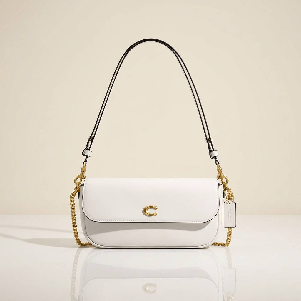 Sac Baguette Pur – L'Élégance Blanche