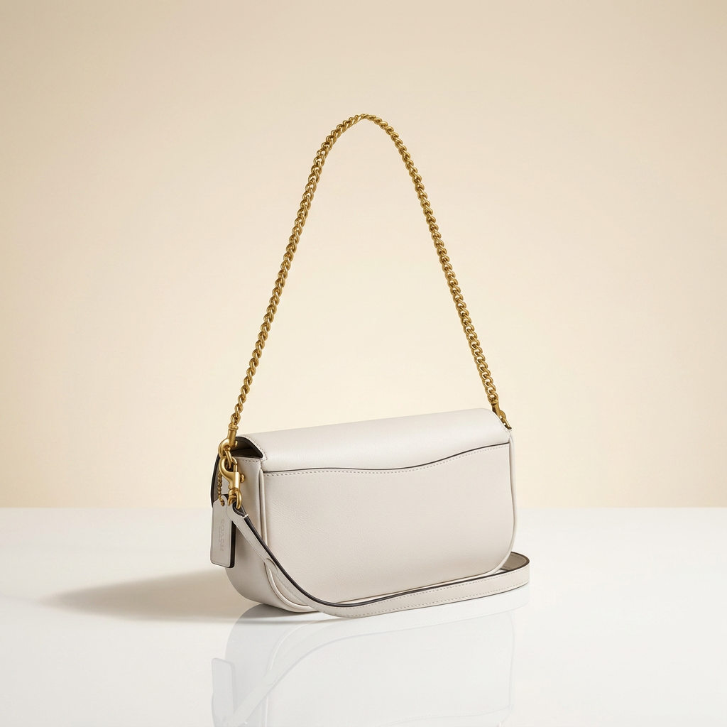 Sac Baguette Pur – L'Élégance Blanche
