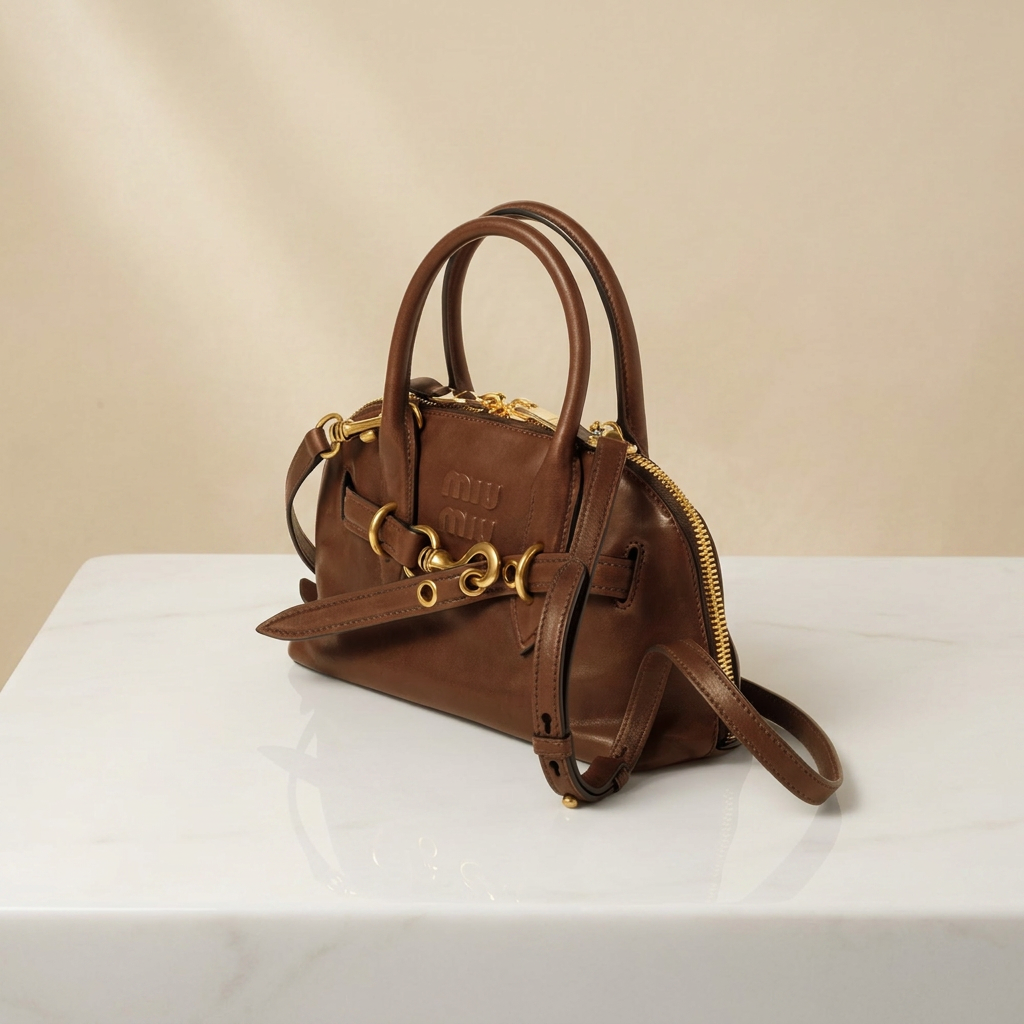 Sac Boston Vintage - L'Élégance Chocolat