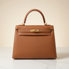 Hermès Kelly 25 Sellier Gold Epsom Gold Hardware
