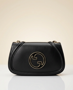 Sac Blondie Cuir Lisse – L'Élégance Noire Intemporelle