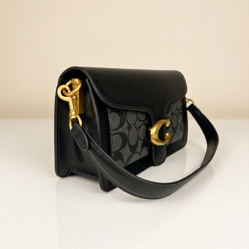 Sac Bandoulière Tabby Monogramme – L'Élégance Bi-Matière
