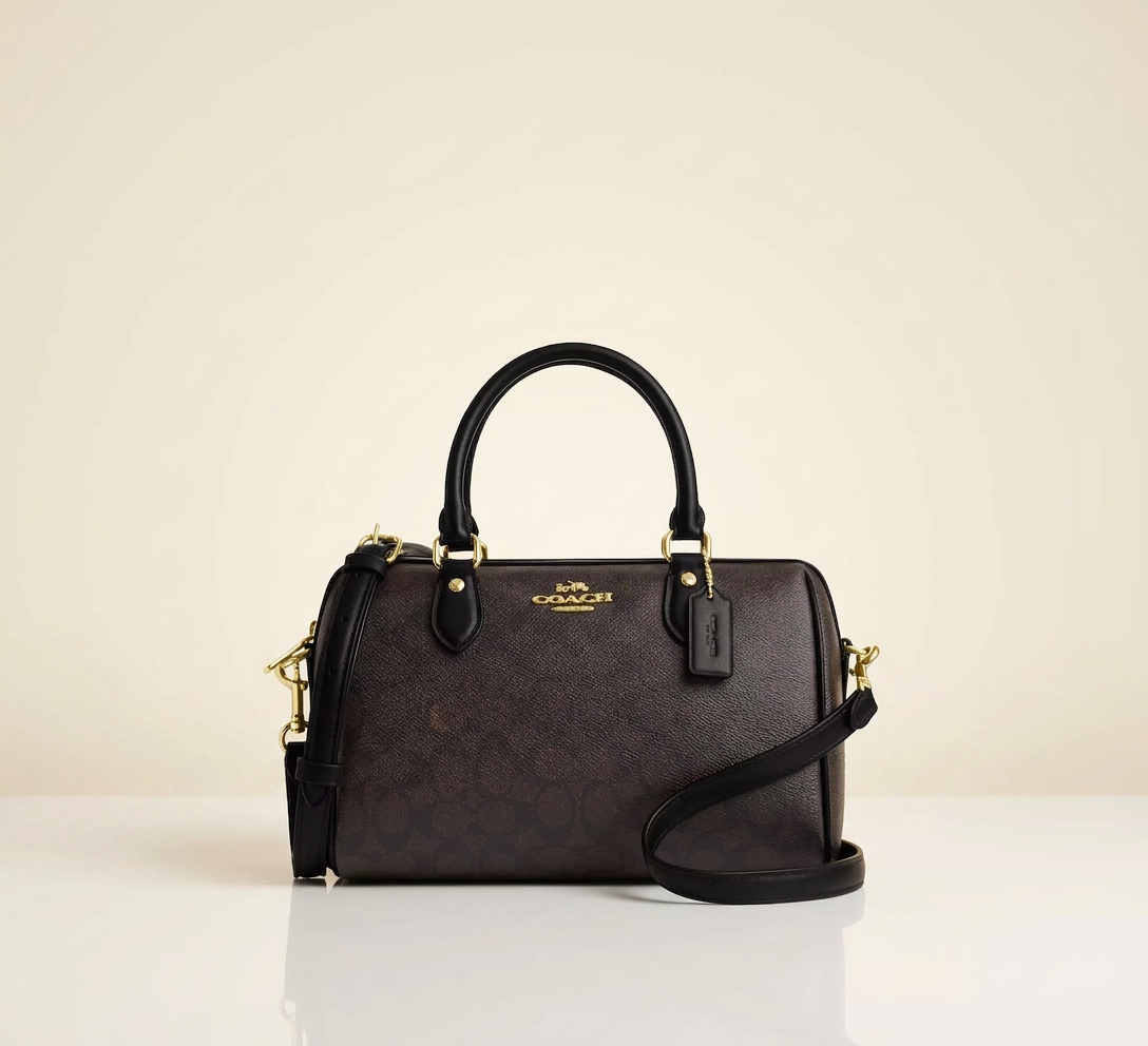 Sac Satchel Rowan en toile signature