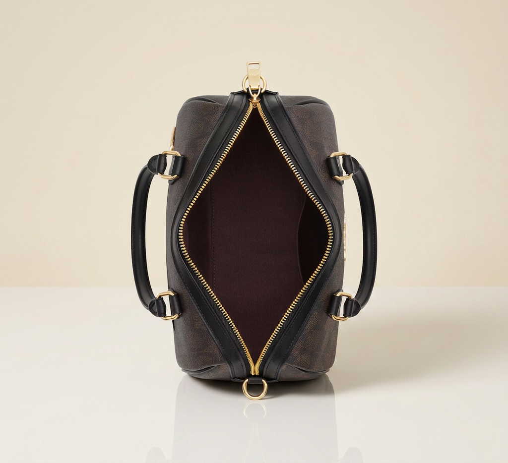 Sac Satchel Rowan en toile signature