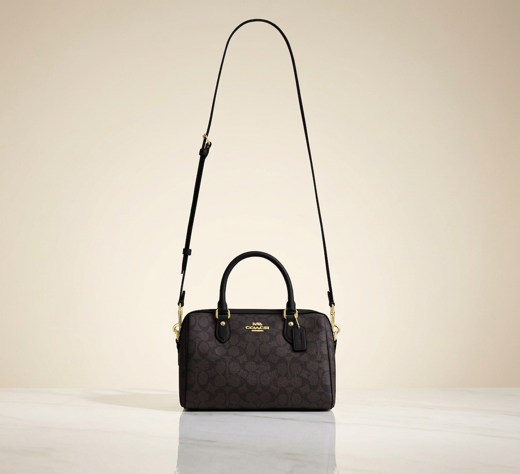 Sac Satchel Rowan en toile signature