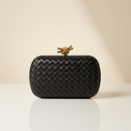 Pochette Minaudière Knot – L'Intrecciato Noir Impérial