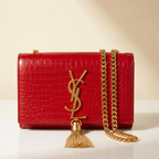 Sac Kate Pompon – L'Audace Rouge Croco